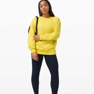 Lululemon Perfectly Oversized Crew Yellow Serpentine